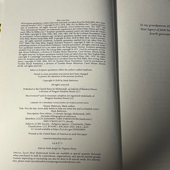 Win the Day: 7 Daily Habits to Help You Stress Less & Accomplish More - Book - Picture 7 of 10